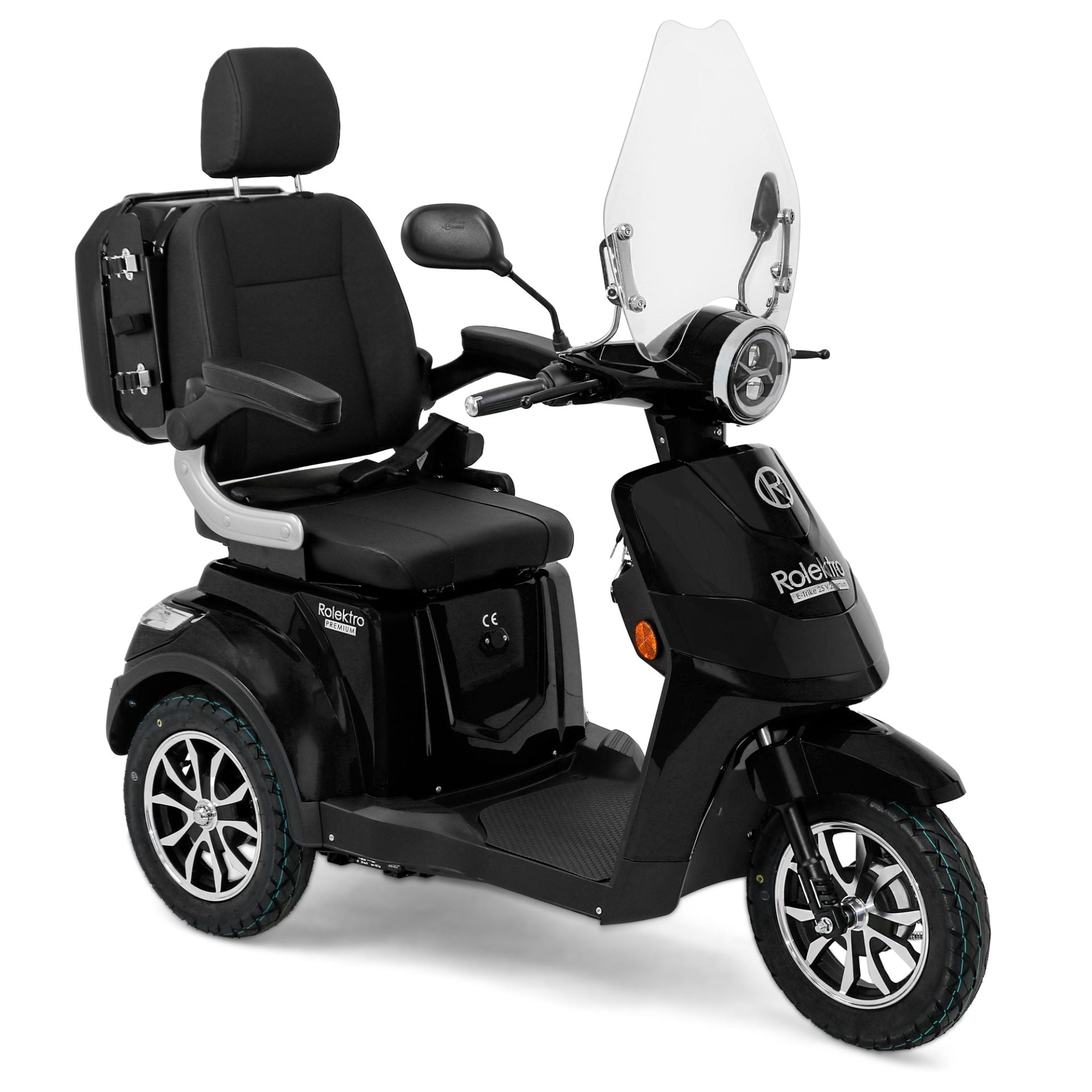 Rolektro E-Trike 25 V.3 Premium, Lithium, 25 km/h Schwarz