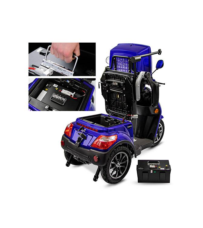 Rolektro, E-Trike 25 V.3 Lithium, 60-30AH Akku, 1000 Watt