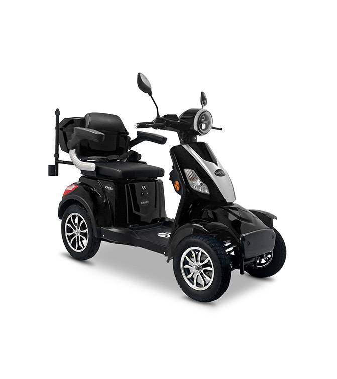 Rolektro Elektroroller E-Quad 25 V.3 Lithium, 60V-30Ah Akku, 1000 Watt Schwarz