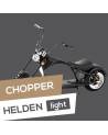 R804 Chopper - Elektro Roller - 2000W 60V - Straßenzulassung - HELDEN LIGHT Miete