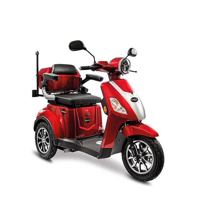 E-Trike Rot, Lithium, Akku, Rolektro, 60-30AH Watt 1000 15 V.3