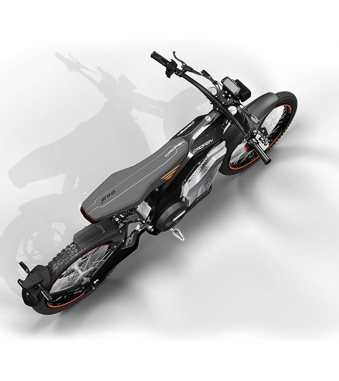 e crossbike führerschein Caofen F80: Das High Performance E-Crossbike für vielseitige Fahrer – Trittbrett Helden