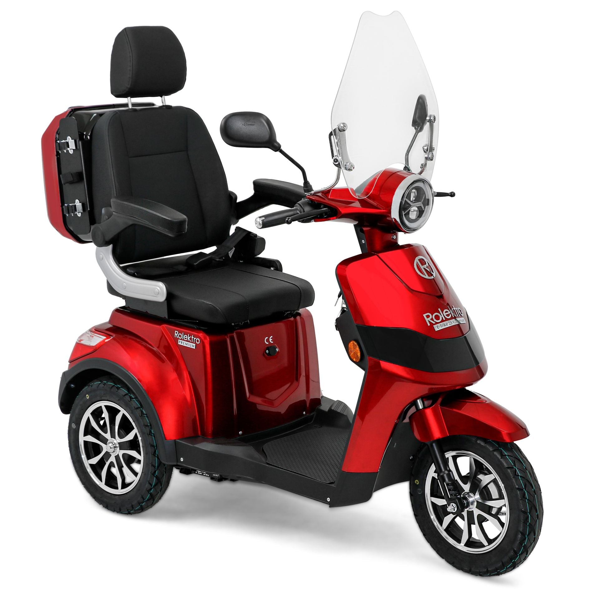 Rolektro E-Trike 25 V.3 Premium, Lithium, 25 km/h Rot