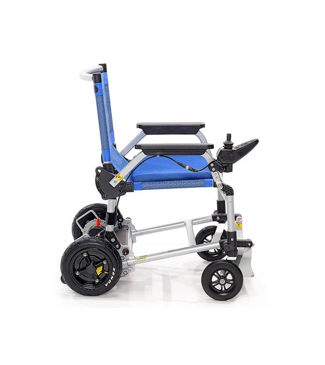 MovingStar 101 SF - faltbarer zerlegbarer E-Rollstuhl Grün Rechtshänder