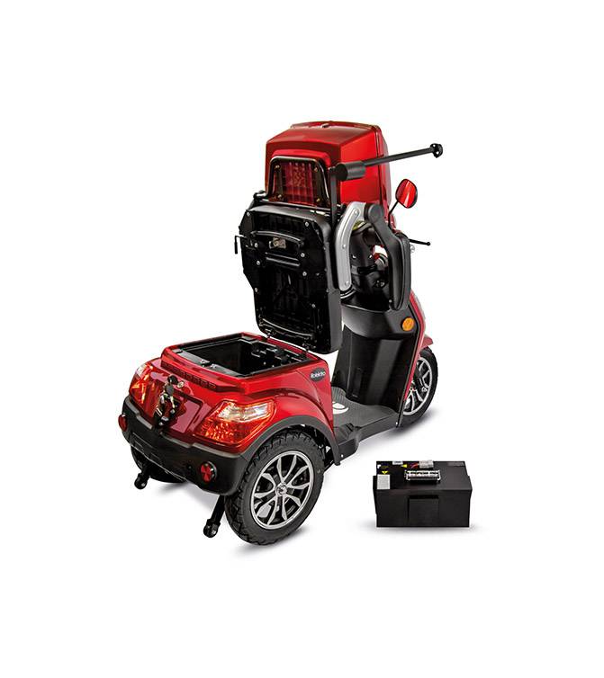 Rolektro, E-Trike 15 V.3 Lithium, Rot, 60-30AH Akku, 1000 Watt