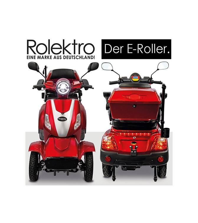 Rolektro, E-Quad 15 V.3 Lithium, Rot, 60V-30Ah Akku, 1000 Watt