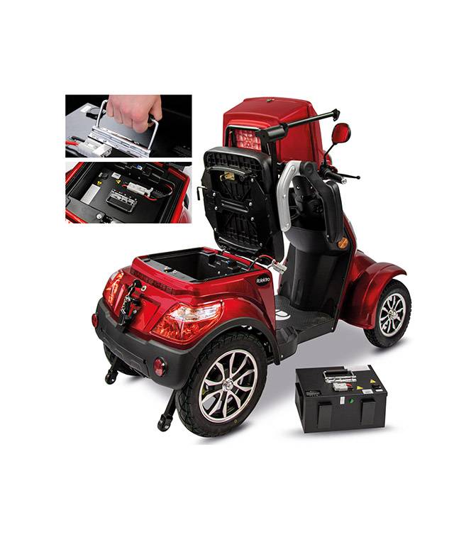 Rolektro, E-Quad 15 V.3 Lithium, Rot, 60V-30Ah Akku, 1000 Watt