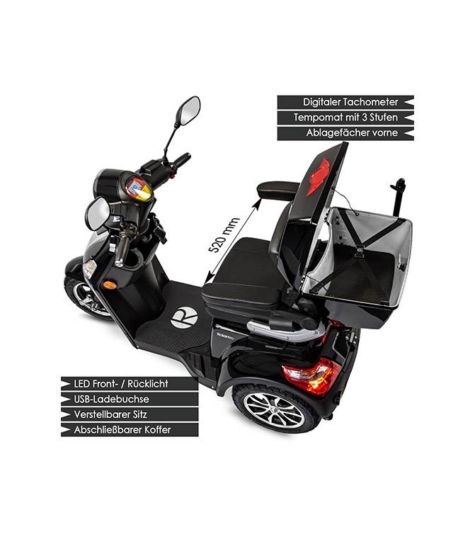 Rolektro, E-Trike 25 V.3 Lithium, 60-30AH Akku, 1000 Watt