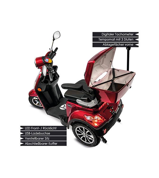 Rolektro, E-Trike 25 V.3 Lithium, 60-30AH Akku, 1000 Watt