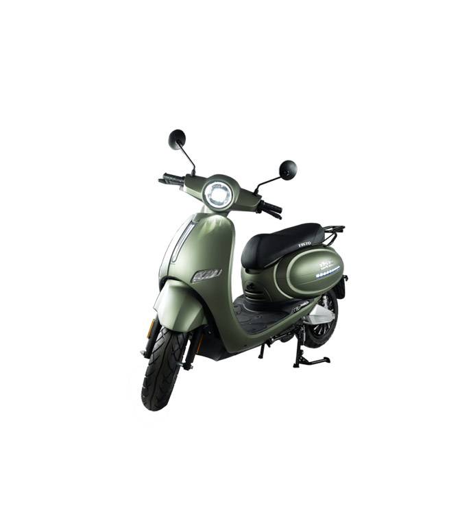 TBH Nova+ 110 km/h 6000W E-Roller - der Citycruiser Army Grün Braun Mit Topcase